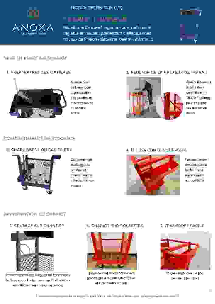 Notice technique chariot finisseur acier