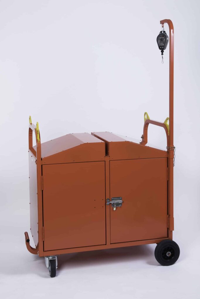 Chariot aspirateur industriel – vue complète