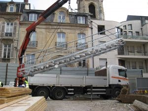 installation escalier temporaire