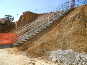 escalier temporaire chantier