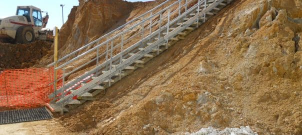 escalier temporaire chantier