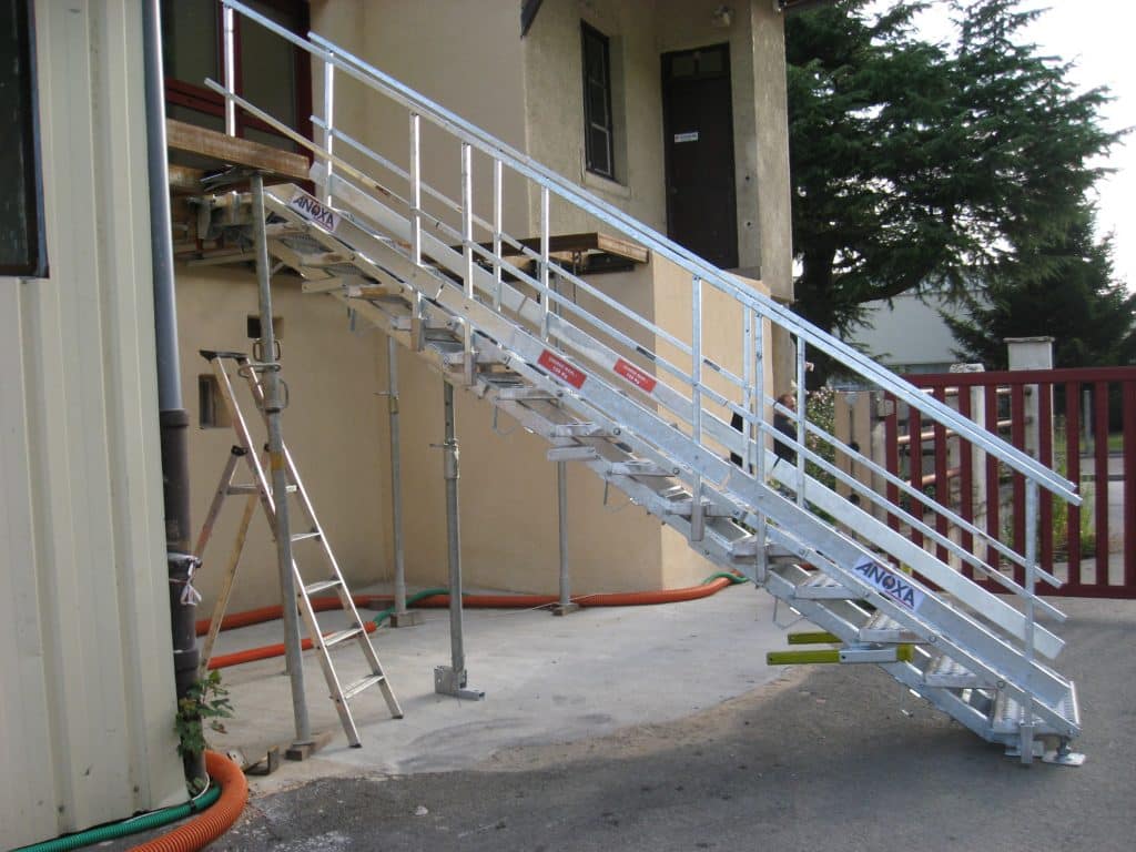escalier temporaire chantier