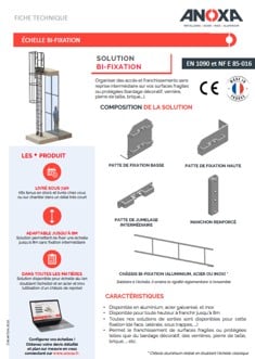 Fiche technique Echelle bi-fixation