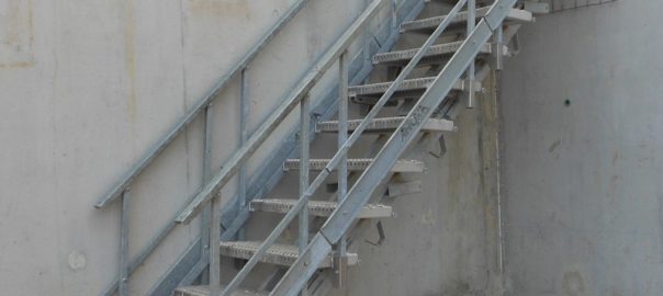 Escalier de chantier provisoire EMAP