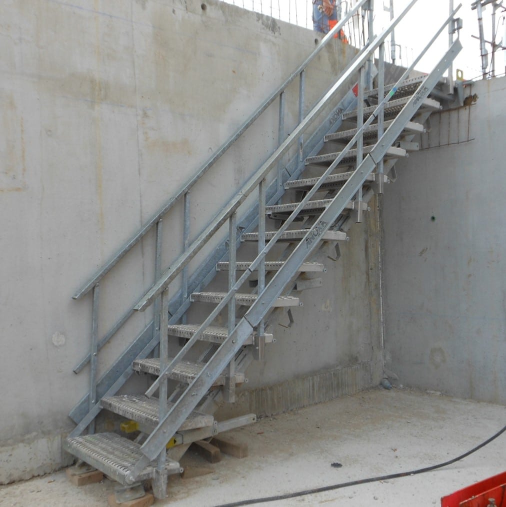 Escalier de chantier provisoire EMAP