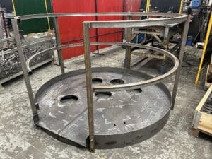 Fabrication passerelle cintrée ANOXA