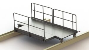 Plan 3D Plateforme mobile de maintenance ecluse