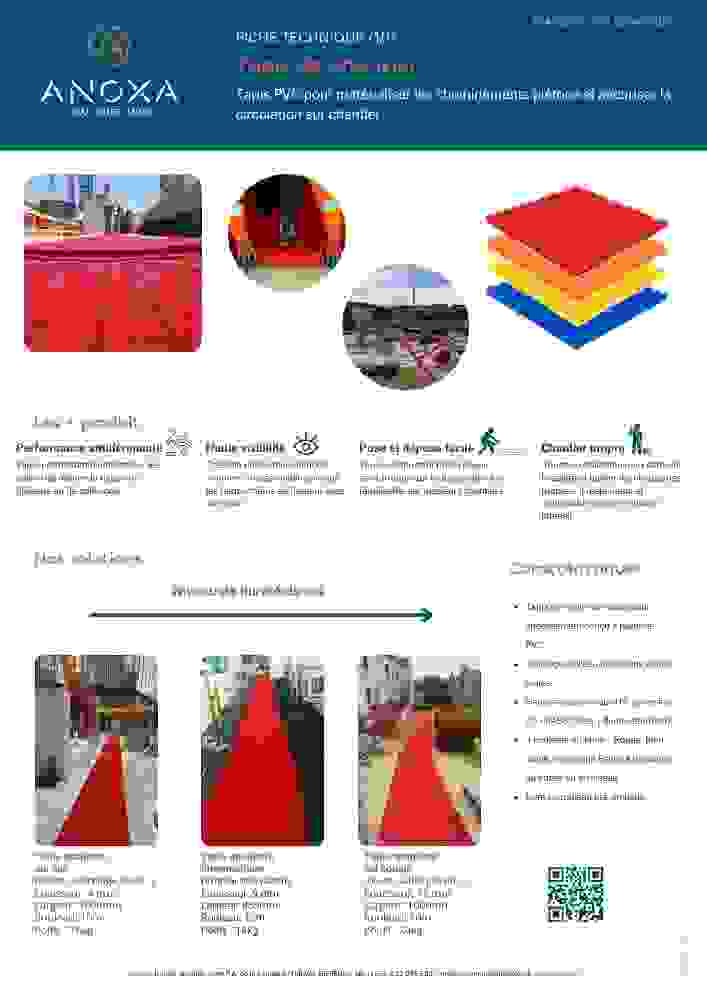 Fiche technique tapis de chantier