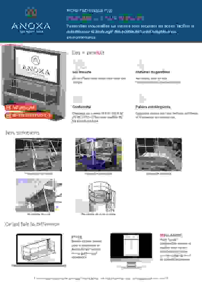 Fiche technique passerelle sur mesure