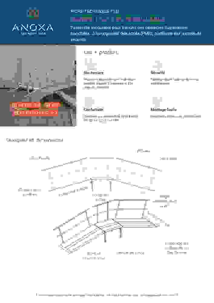Fiche technique rampe d'accès modulable